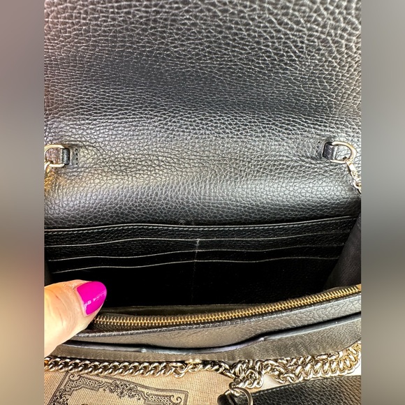 Gucci SoHo Wallet on Chain Marmont crossbody leather, Italy, Box, dustbag, COA - Picture 14 of 16